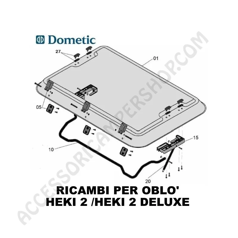 Ricambi Oblò Dometic HEKI 2 e DELUXE | Accessoricampershop.com