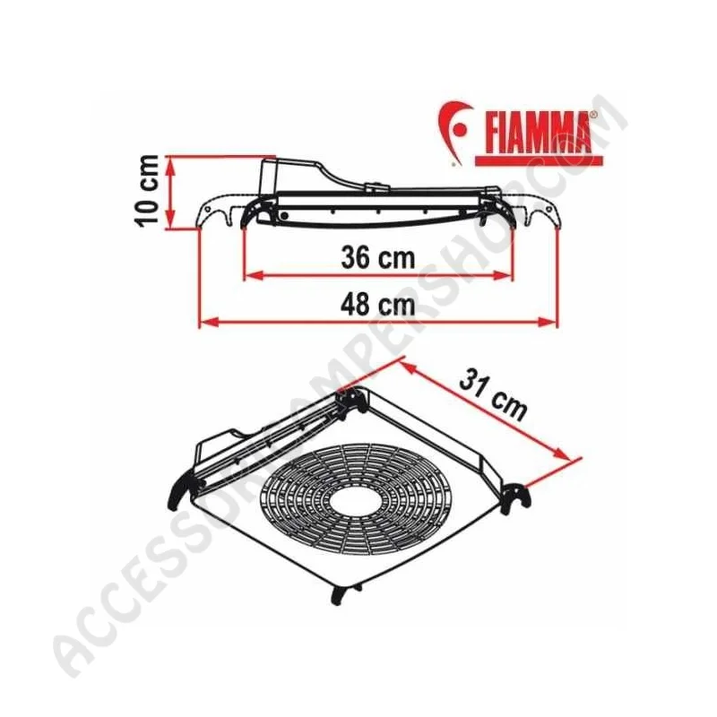 Ventilatore Turbo Kit Fiamma per Oblò e Tavolo | Accessoricampershop.com