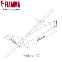 Spoiler Fiamma 40x40 per Oblò Camper | Accessoricampershop.com