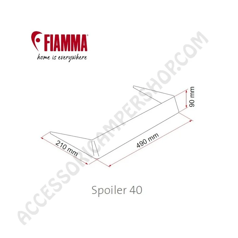 Spoiler Fiamma 40x40 per Oblò Camper | Accessoricampershop.com
