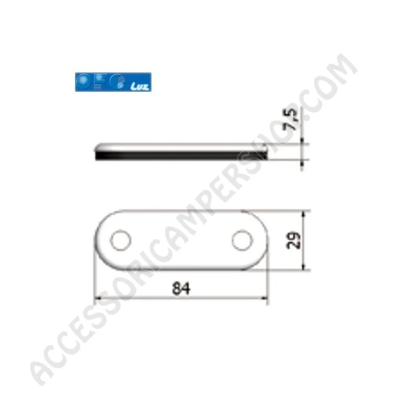 Plafoniera LED di Cortesia Mod. 30 Ofolux | Accessoricampershop.com