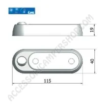 Plafoniera LED Cortesia Grigia per Camper | Accessoricampershop.com