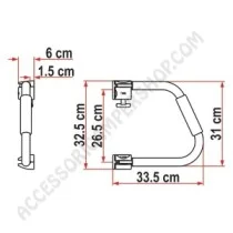 Maniglia di Sicurezza Elegante e Resistente | Accessoricampershop.com