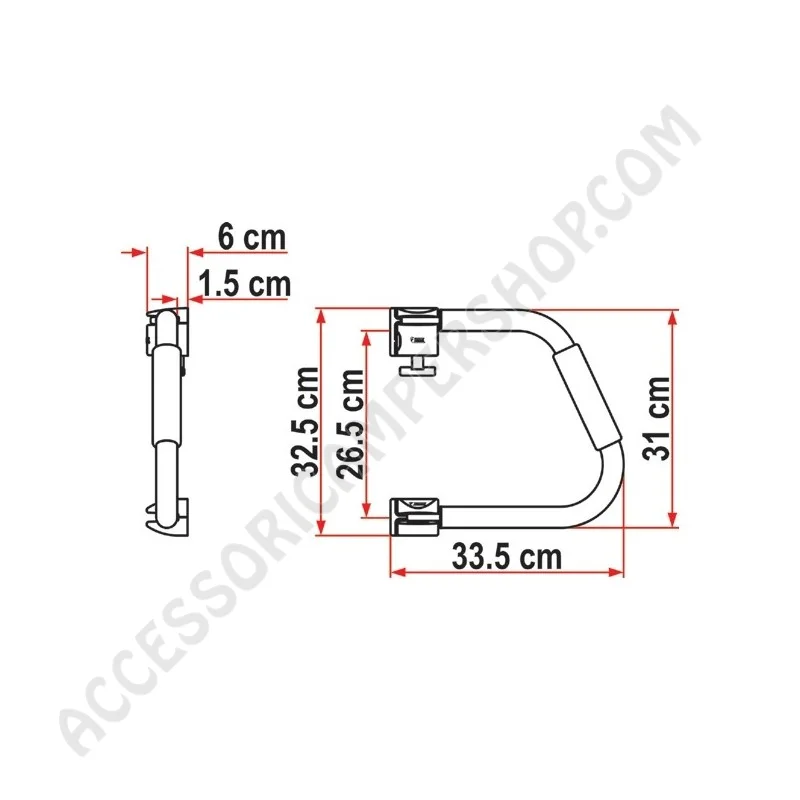 Maniglia di Sicurezza Elegante e Resistente | Accessoricampershop.com