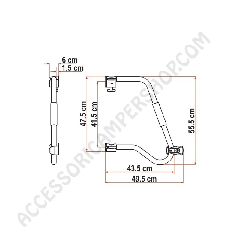 Maniglia di Sicurezza SECURITY 46 PRO FIAMMA | Accessoricampershop.com