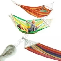 Amaca multicolore in cotone con aste | Accessoricampershop.com