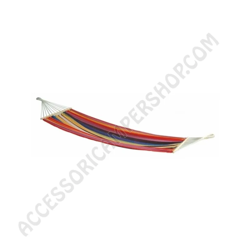 Amaca multicolore in cotone con aste | Accessoricampershop.com