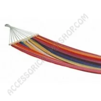 Amaca multicolore in cotone con aste | Accessoricampershop.com