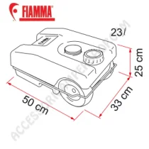 Serbatoio di Raccolta Fiamma Roll-Tank 23L | Accessoricampershop.com