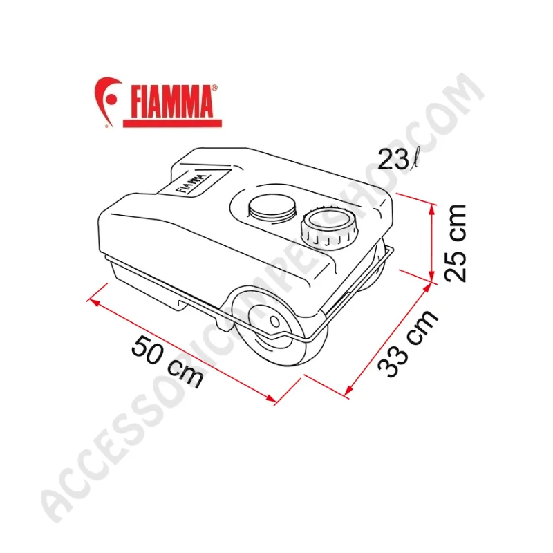 Serbatoio di Raccolta Fiamma Roll-Tank 23L | Accessoricampershop.com