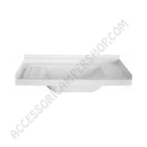 Lavandino per bagno bianco in plastica antiurto | Accessoricampershop.com