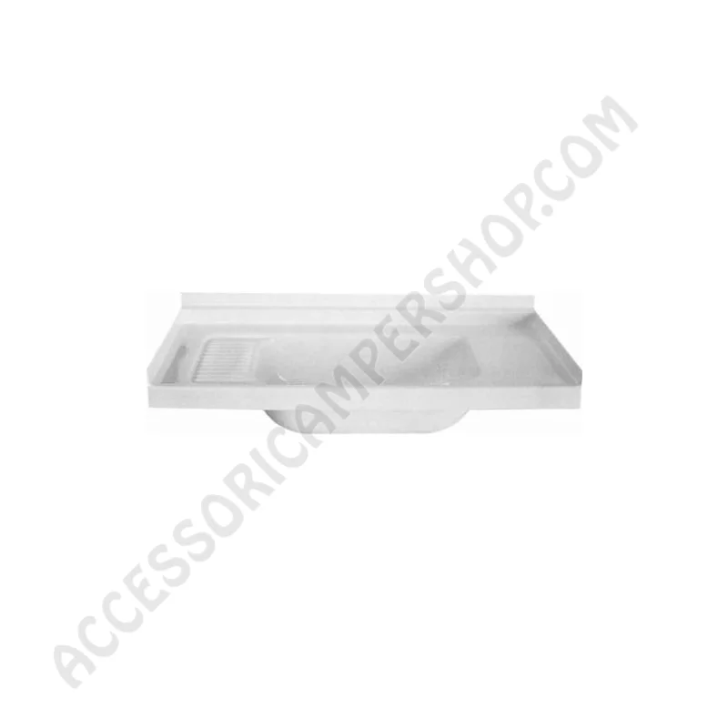 Lavandino per bagno bianco in plastica antiurto | Accessoricampershop.com