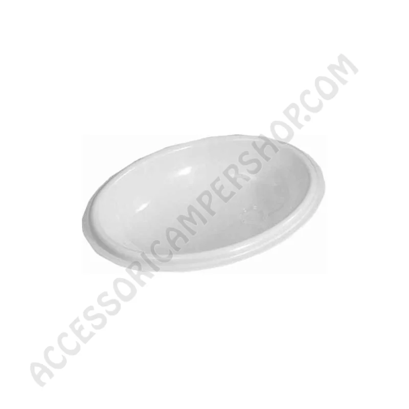 Lavandino ovale per bagno in plastica antiurto | Accessoricampershop.com