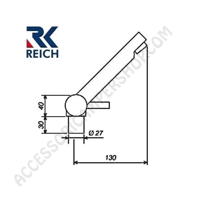 Miscelatore Cromato Orientabile per Lavello | Accessoricampershop.com