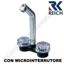 Rubinetto doppio foro con canna abbattibile | Accessoricampershop.com