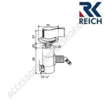 Rubinetto Cromato con Microinterruttore Reich | Accessoricampershop.com
