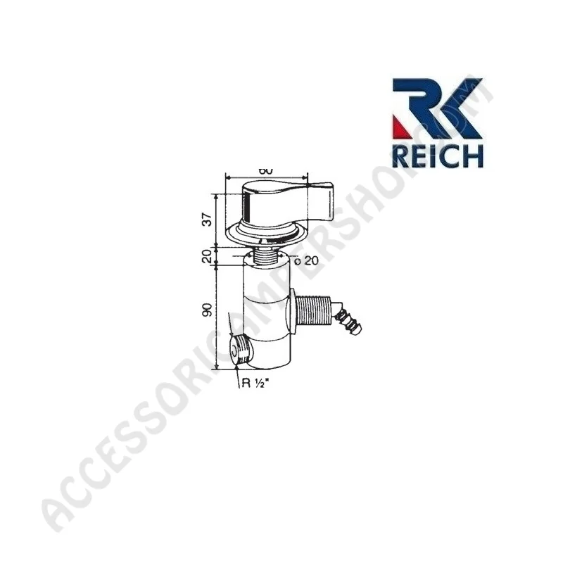 Rubinetto Cromato con Microinterruttore Reich | Accessoricampershop.com