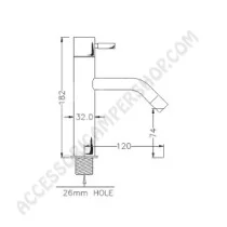 Miscelatore Cromato F50 Minimal per Camper | Accessoricampershop.com