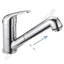 Miscelatore monocomando con doccia estraibile cromato | Accessoricampershop.com