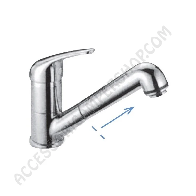 Miscelatore monocomando con doccia estraibile cromato | Accessoricampershop.com