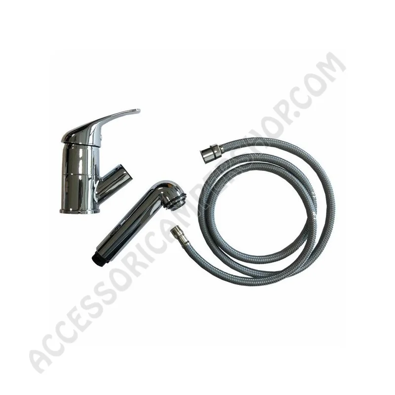 Miscelatore monocomando con doccia estraibile cromato | Accessoricampershop.com