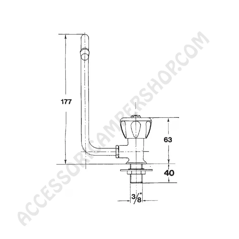 Rubinetto Monoforo Singolo per Lavello | Accessoricampershop.com