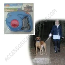 Guinzaglio riflettente con torcia per animali | Accessoricampershop.com