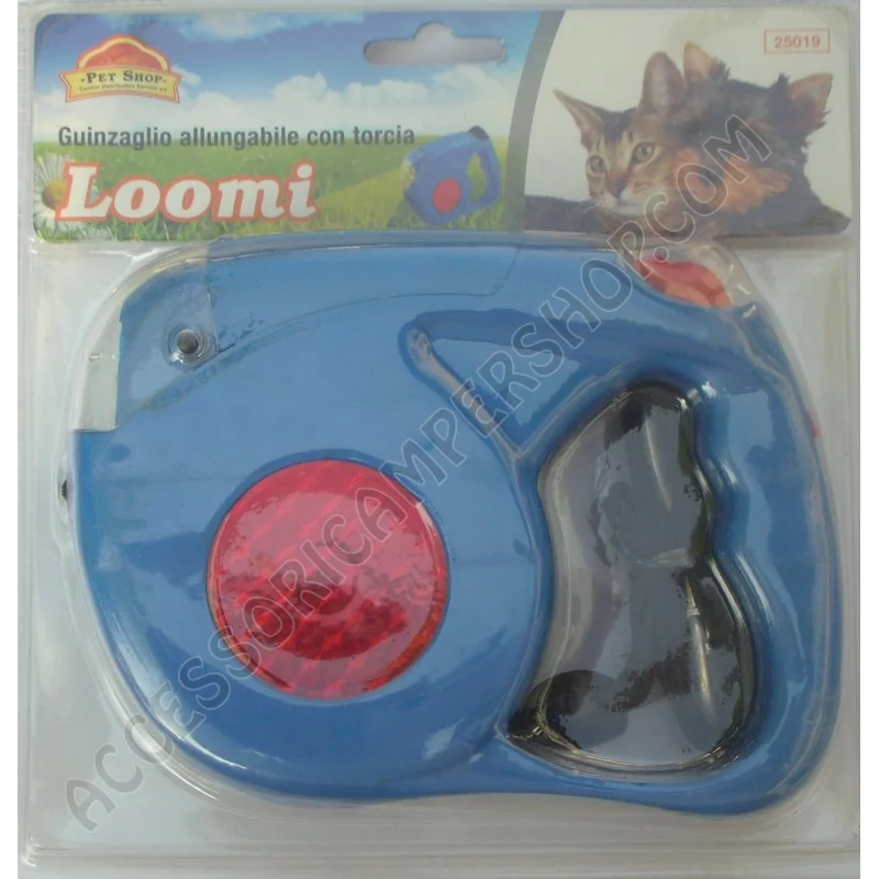 Guinzaglio riflettente con torcia per animali | Accessoricampershop.com