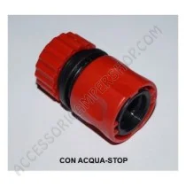 Raccordo rapido per tubi in gomma con acqua-stop | Accessoricampershop.com