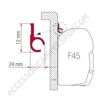 Staffa Adapter Rail per Tendalini FIAMMA F45 | Accessoricampershop.com