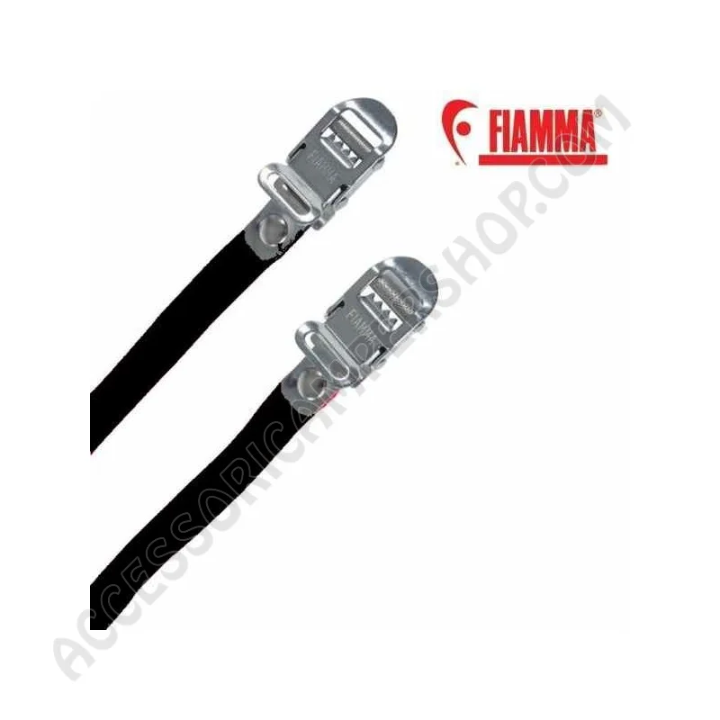 Cinturino Nero Strip con Fibbia in Acciaio Inox | Accessoricampershop.com