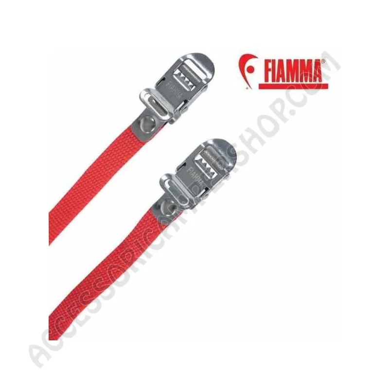 Cinturino Rosso Strip Fiamma per Portabici | Accessoricampershop.com