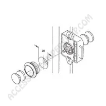 Serratura Push-Lock Porta Bagno - Scegli Colore | Accessoricampershop.com