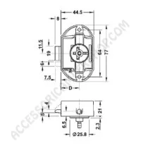 Serratura Push-Lock Anta Bagno per Camper | Accessoricampershop.com