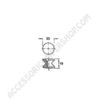 Pomello per Serratura Push-Lock Scegli Colore | Accessoricampershop.com