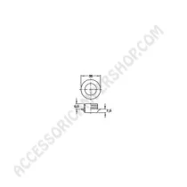 Rosetta per serratura Push-Lock 13 mm | Accessoricampershop.com