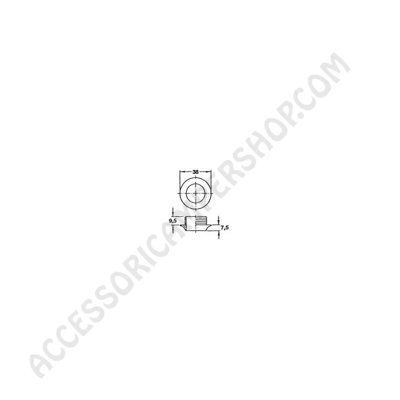 Rosetta per serratura Push-Lock 13 mm | Accessoricampershop.com