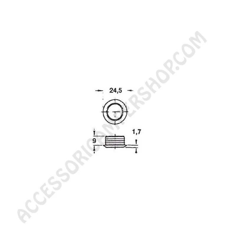 Rosetta Mini 16 mm per Serratura Push-Lock | Accessoricampershop.com