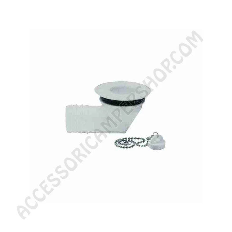 Piletta scarico curva Ø 25 mm per camper | Accessoricampershop.com
