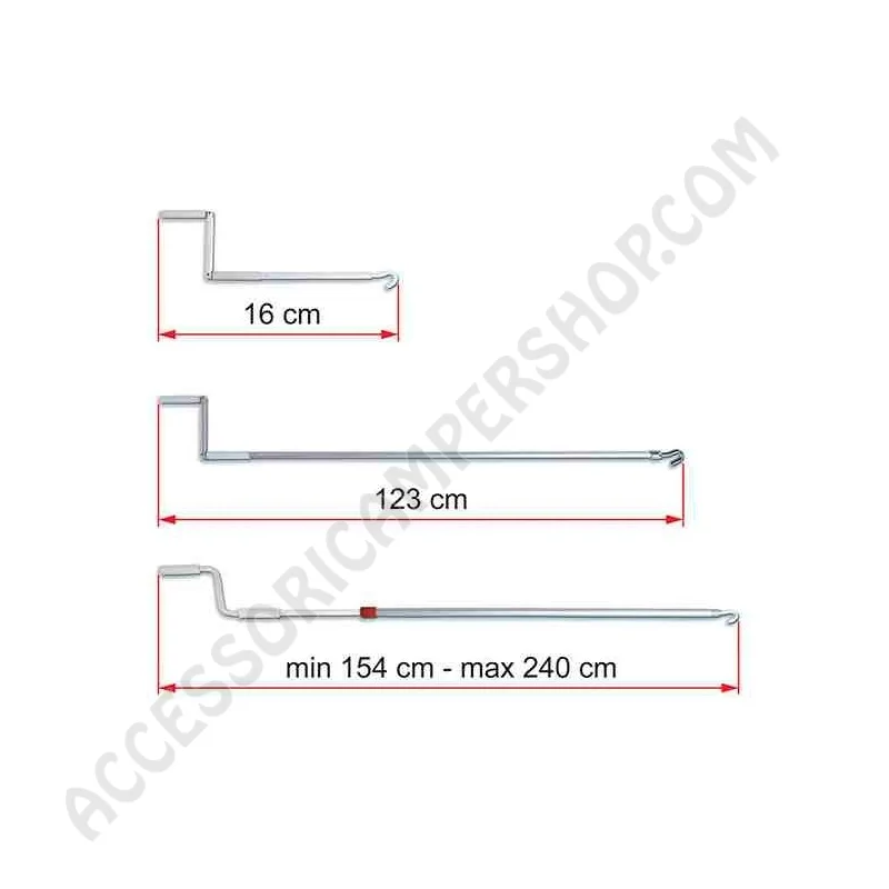 Asta Crank Handle Fiamma per Tendalini | Accessoricampershop.com