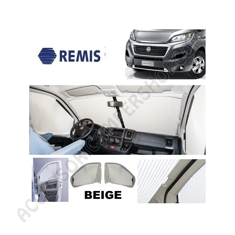 Kit Oscurante Interno Remifront 4 Beige per Fiat Ducato | Accessoricampershop.com