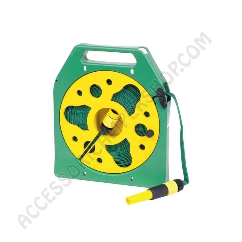 Avvolgitore con tubo acqua piatto 15 mt per camper | Accessoricampershop.com