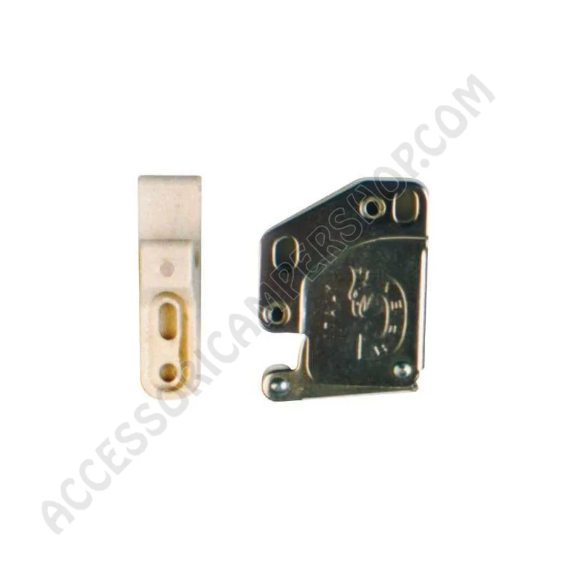 Cricchetto blocca ante nichelato per camper | Accessoricampershop.com