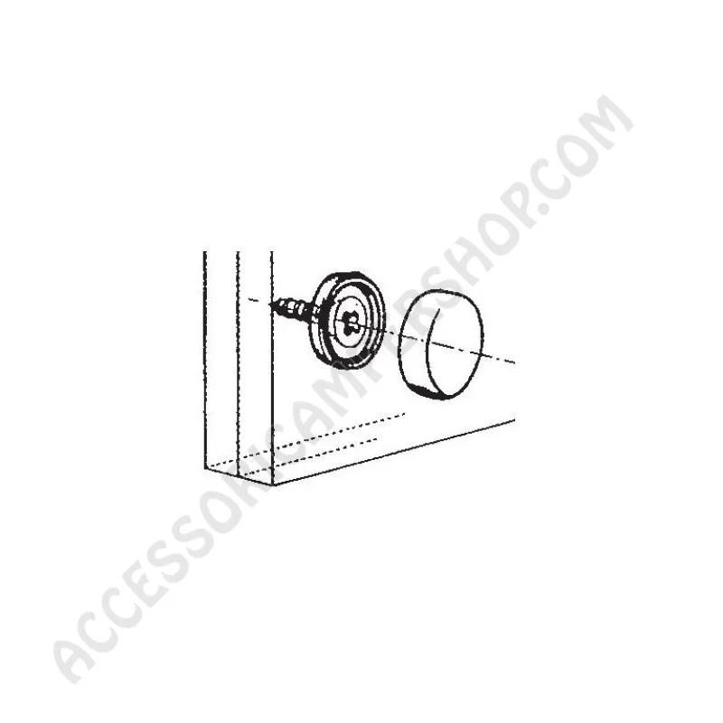 Tappo Coprivite Parete Bagno - Confezione 5 Pezzi | Accessoricampershop.com