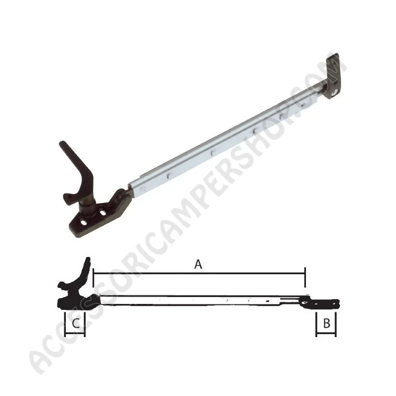 Braccetti a scatto per finestre Polyplastic | Accessoricampershop.com