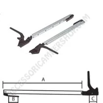 Braccetti a scatto per finestre Polyplastic | Accessoricampershop.com