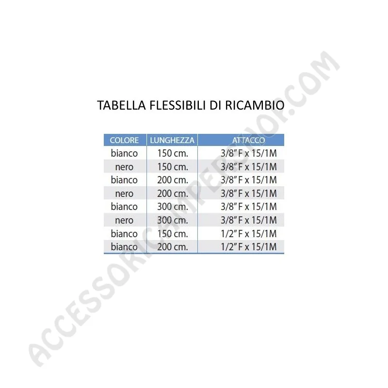 Flessibile di Ricambio per Doccia Camper | Accessoricampershop.com