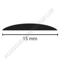 Profilo plastico copriviti 15mm in rotolo da 40m | Accessoricampershop.com