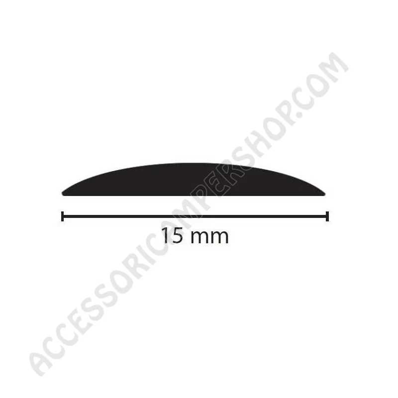 Profilo plastico copriviti 15mm in rotolo da 40m | Accessoricampershop.com