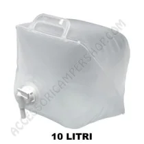 Tanica Pieghevole 10 Litri con Rubinetto e Manico | Accessoricampershop.com